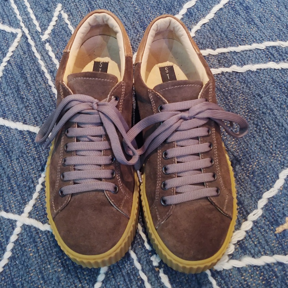 Steve Madden Creeper Sneakers - Dark Grey Brown